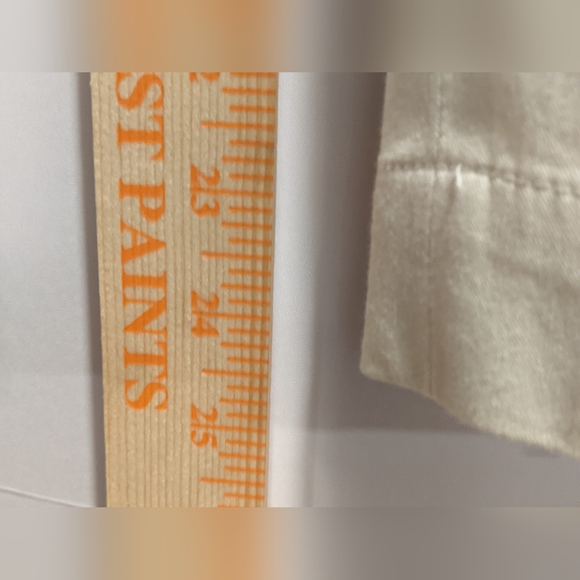 Gunex Off White Side Zip Closure Slim Leg Ankle Dress Pants Polyester SZ 6 - Picture 10 of 12